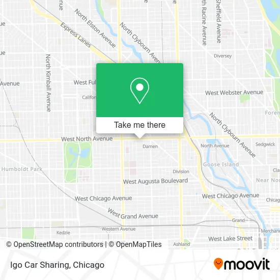 Igo Car Sharing map