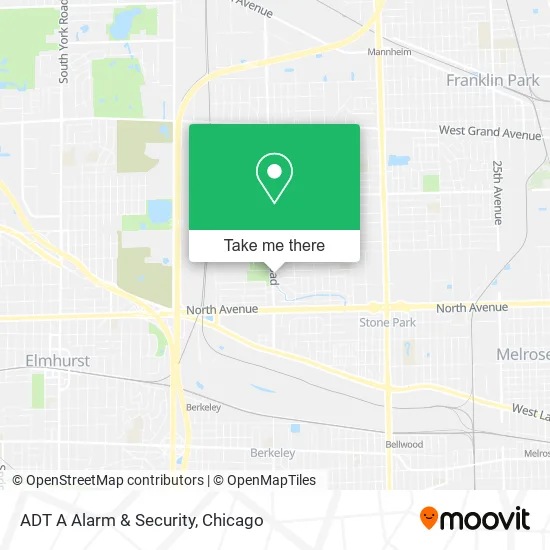 Mapa de ADT A Alarm & Security