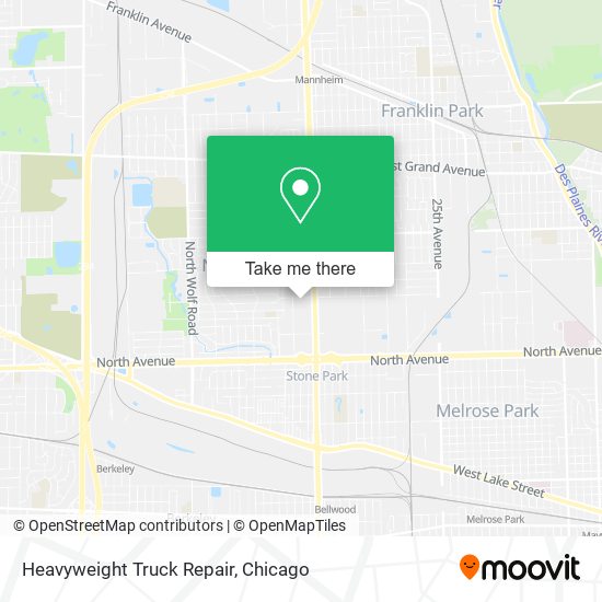 Heavyweight Truck Repair map