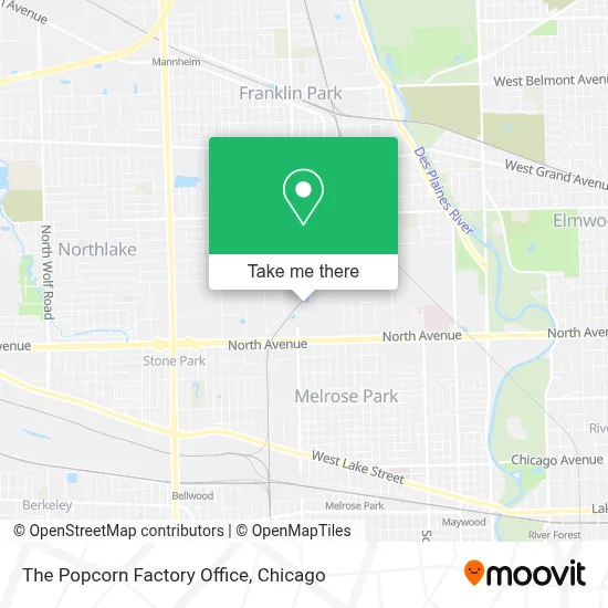 The Popcorn Factory Office map