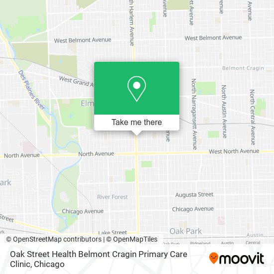 Oak Street Health Belmont Cragin Primary Care Clinic map