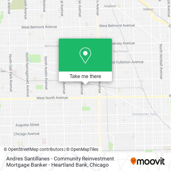 Andres Santillanes - Community Reinvestment Mortgage Banker - Heartland Bank map