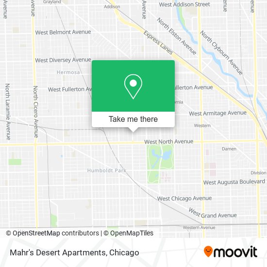 Mahr's Desert Apartments map