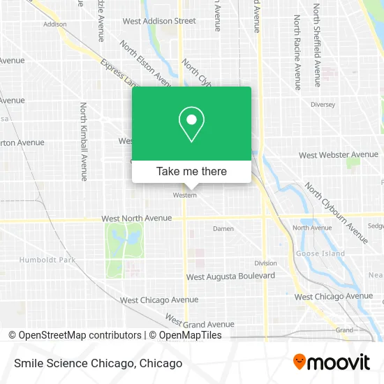 Smile Science Chicago map