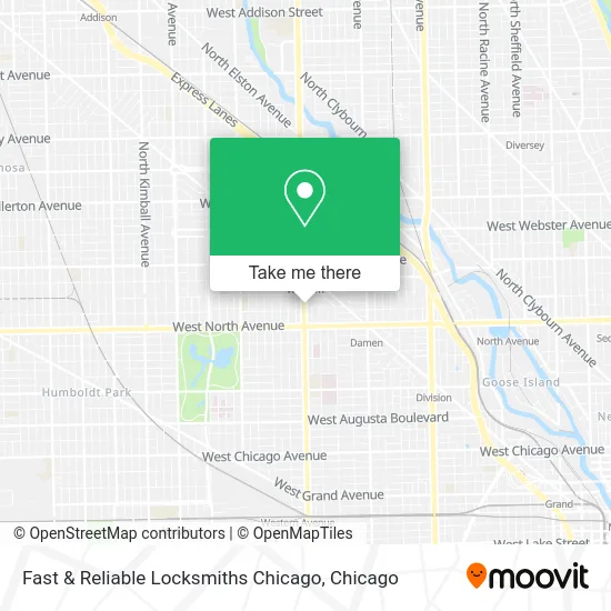 Fast & Reliable Locksmiths Chicago map