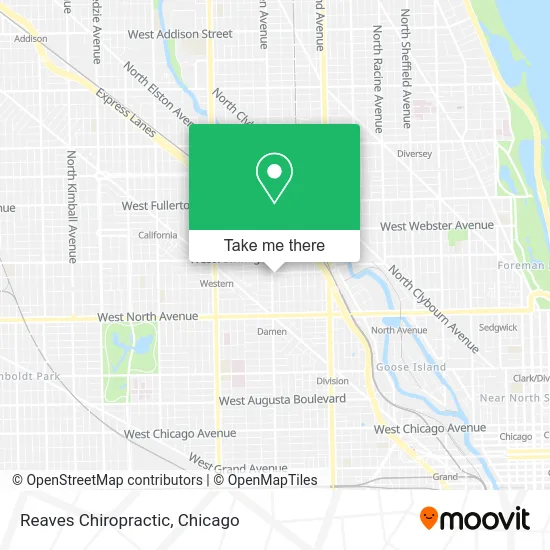 Reaves Chiropractic map