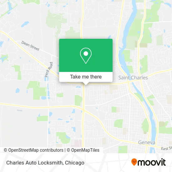 Charles Auto Locksmith map