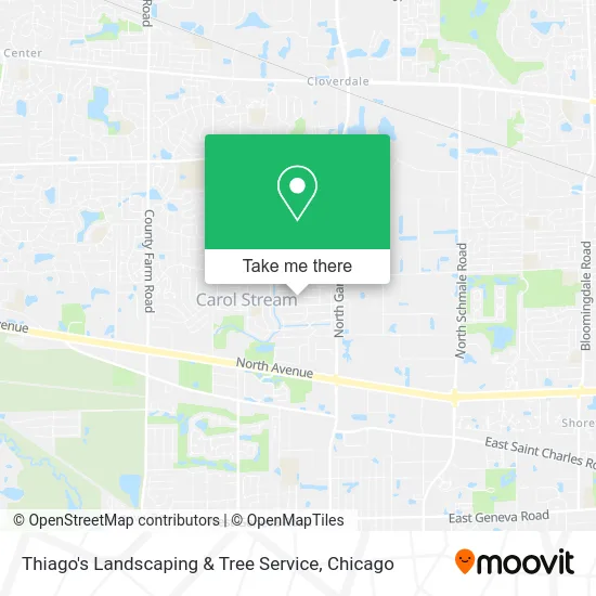 Thiago's Landscaping & Tree Service map