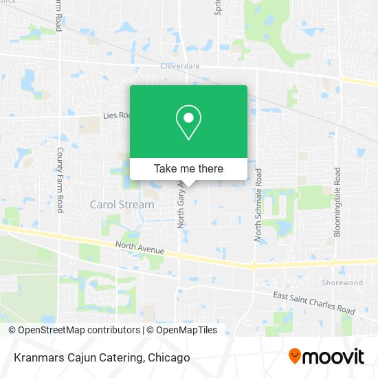 Kranmars Cajun Catering map