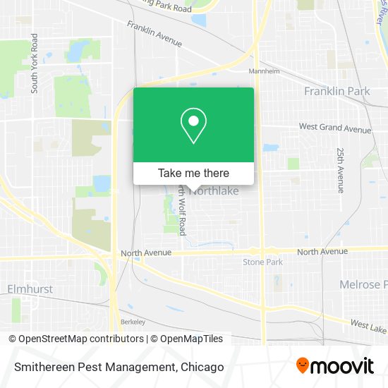 Mapa de Smithereen Pest Management