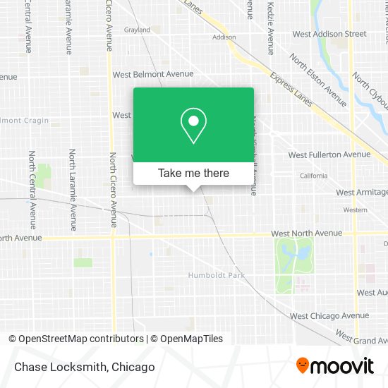 Chase Locksmith map