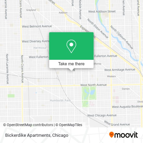 Bickerdike Apartments map