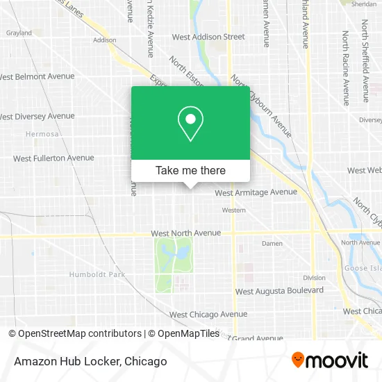 Mapa de Amazon Hub Locker