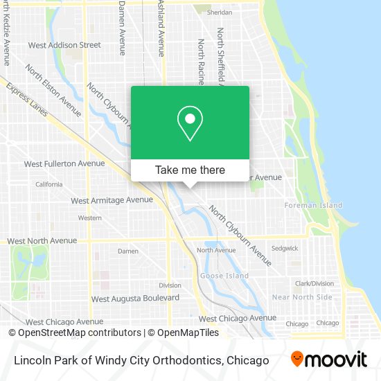 Lincoln Park of Windy City Orthodontics map