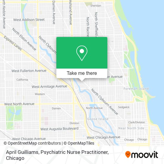 April Guilliams, Psychiatric Nurse Practitioner map