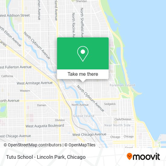 Tutu School - Lincoln Park map