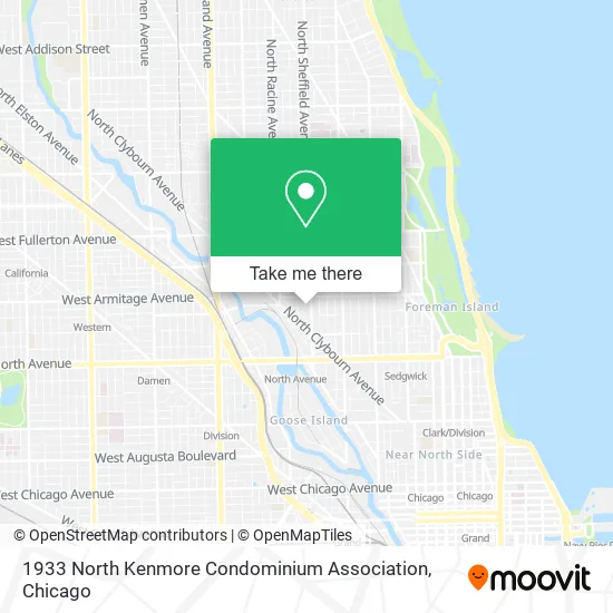 1933 North Kenmore Condominium Association map