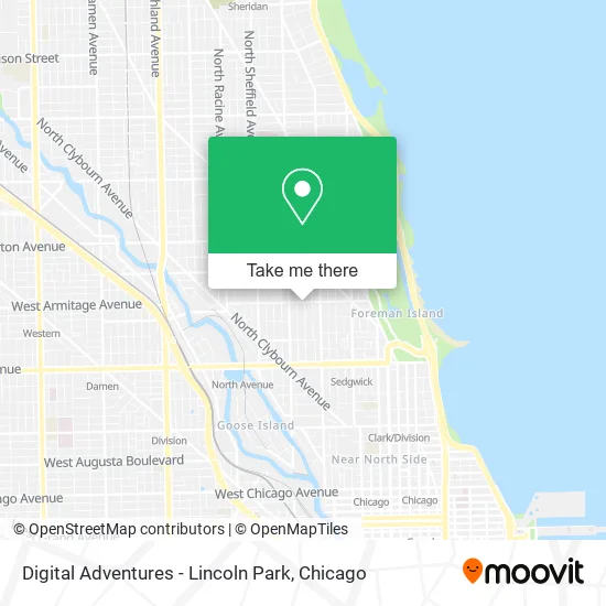 Digital Adventures - Lincoln Park map