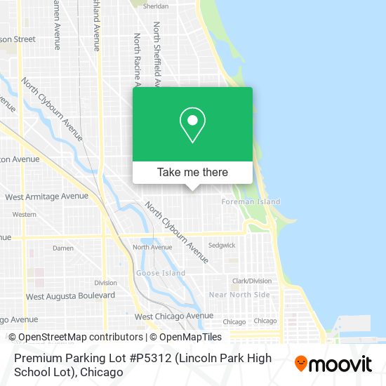 Premium Parking Lot #P5312 (Lincoln Park High School Lot) map