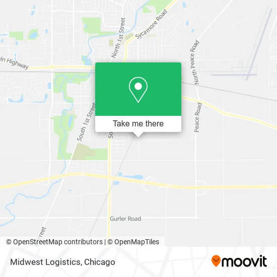 Midwest Logistics map