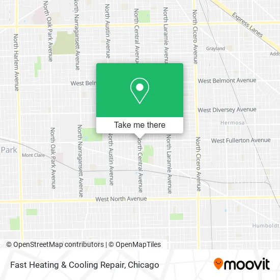 Mapa de Fast Heating & Cooling Repair