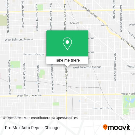 Mapa de Pro Max Auto Repair