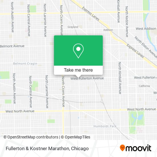 Fullerton & Kostner Marathon map