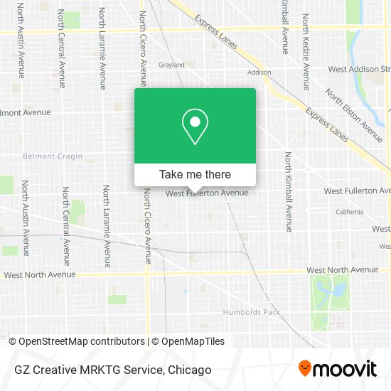 GZ Creative MRKTG Service map