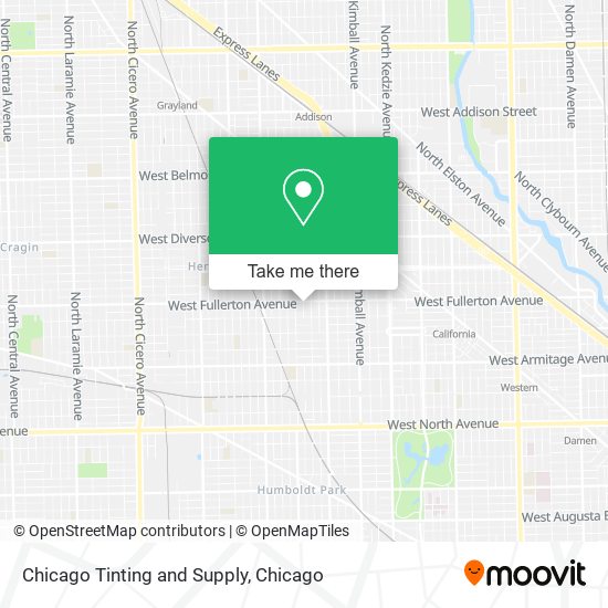 Chicago Tinting and Supply map