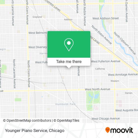 Mapa de Younger Piano Service