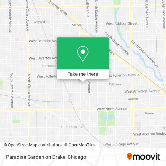 Mapa de Paradise Garden on Drake