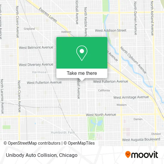 Unibody Auto Collision map