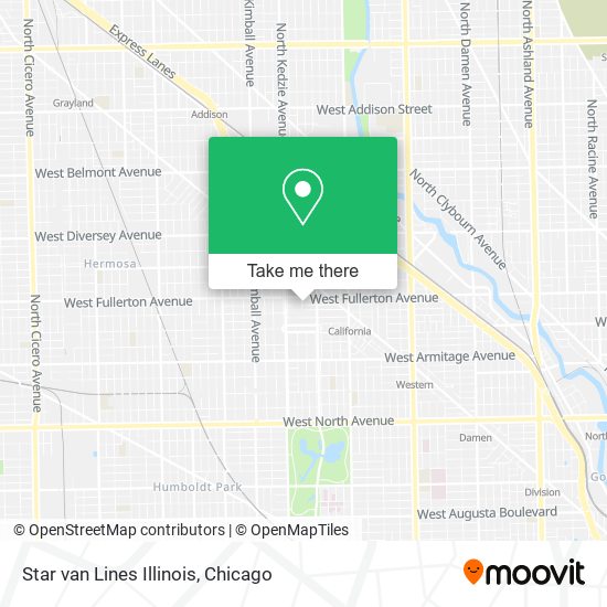 Mapa de Star van Lines Illinois