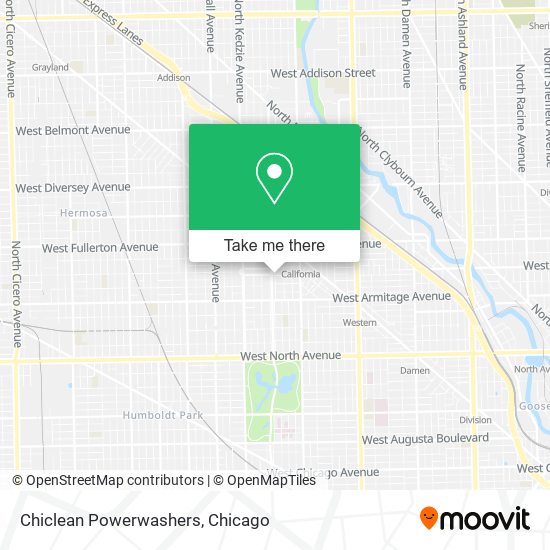 Chiclean Powerwashers map