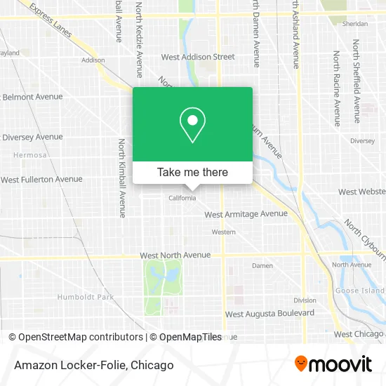 Mapa de Amazon Locker-Folie