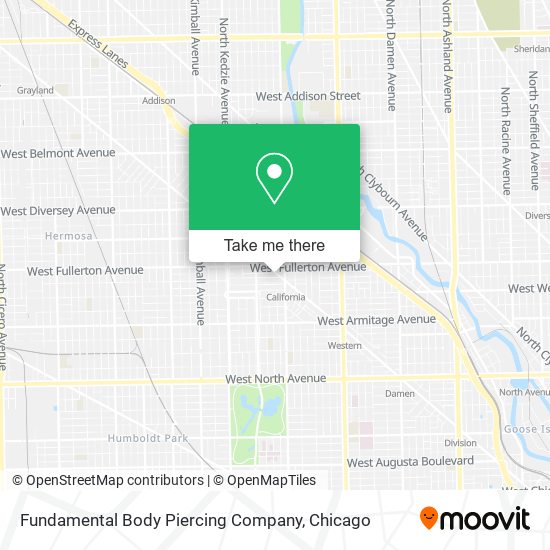 Fundamental Body Piercing Company map