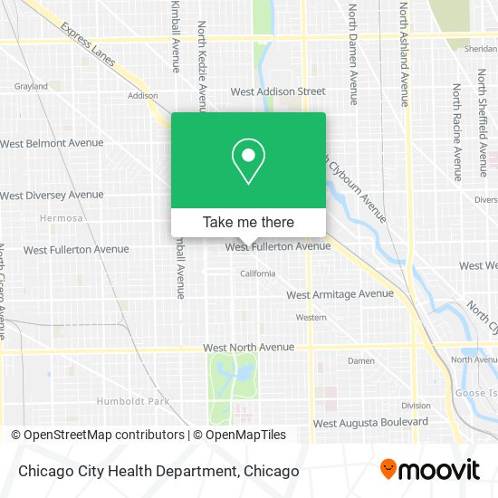 Chicago City Health Department map