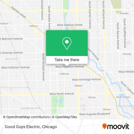 Good Guys Electric map