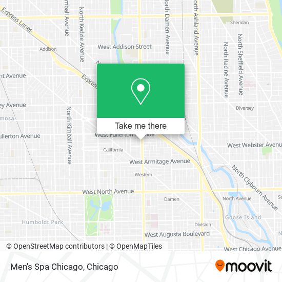 Mapa de Men's Spa Chicago