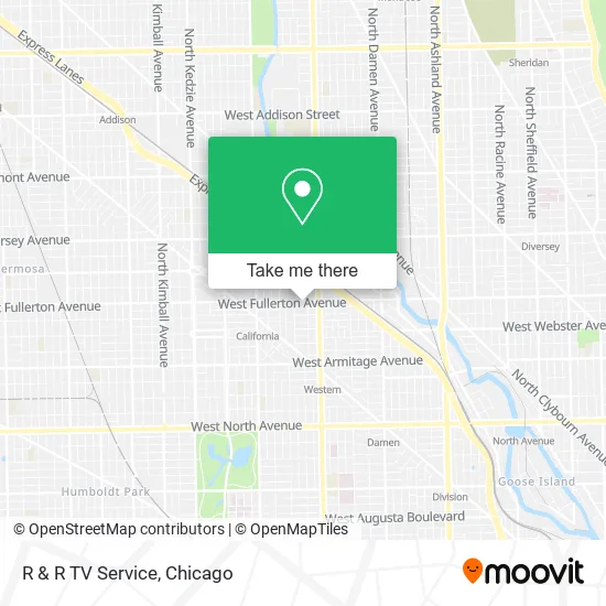 R & R TV Service map