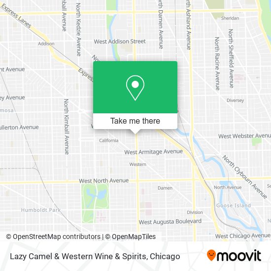 Lazy Camel & Western Wine & Spirits map
