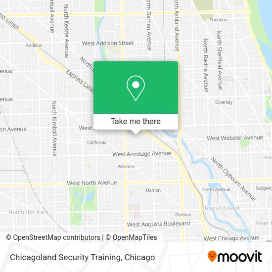 Chicagoland Security Training map