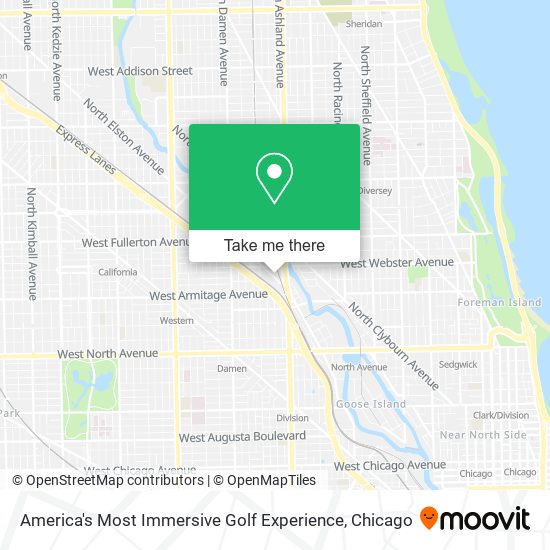 America's Most Immersive Golf Experience map