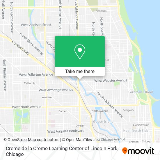Crème de la Crème Learning Center of Lincoln Park map