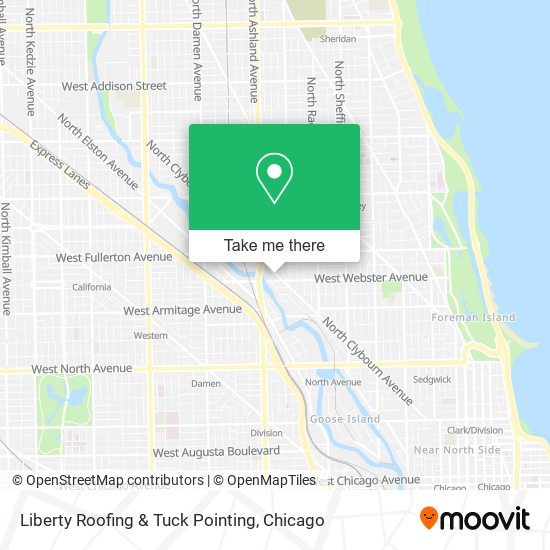 Mapa de Liberty Roofing & Tuck Pointing