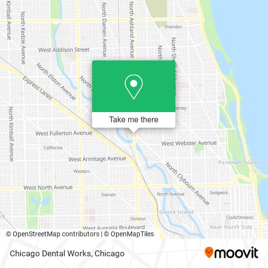 Chicago Dental Works map