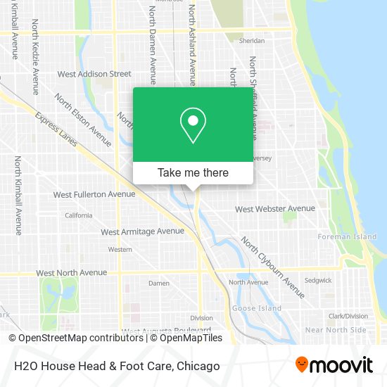 H2O House Head & Foot Care map