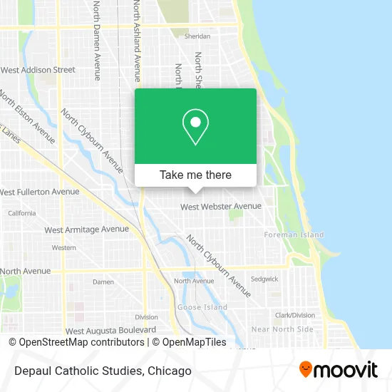 Depaul Catholic Studies map