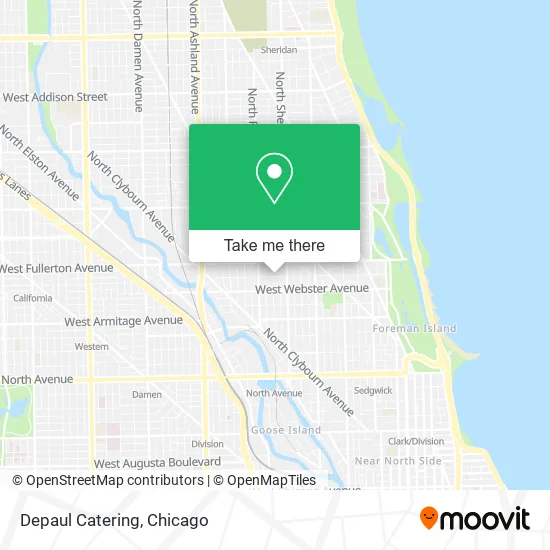 Depaul Catering map