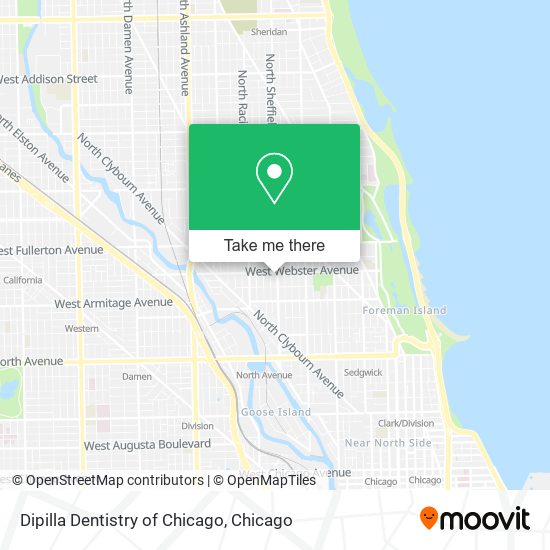 Dipilla Dentistry of Chicago map